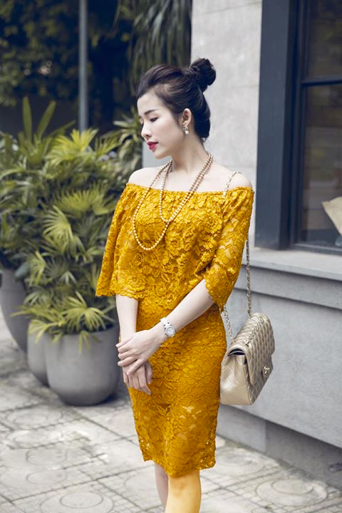 Đầm Kim Tuyết Sang Trọng - 50 (50) chụp thực tế - Thời Trang Minh Ngọc